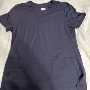 Dark Blue/Purple Scrubs Top. Health Pro. Size Medium.